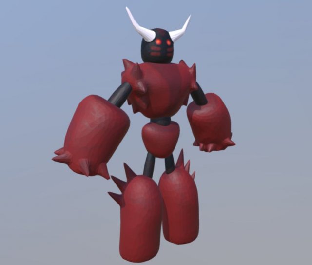 monster 2 3D Modell .c4d .max .obj .3ds .fbx .stl .blend 