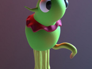 alien cartoon 3D Модель
