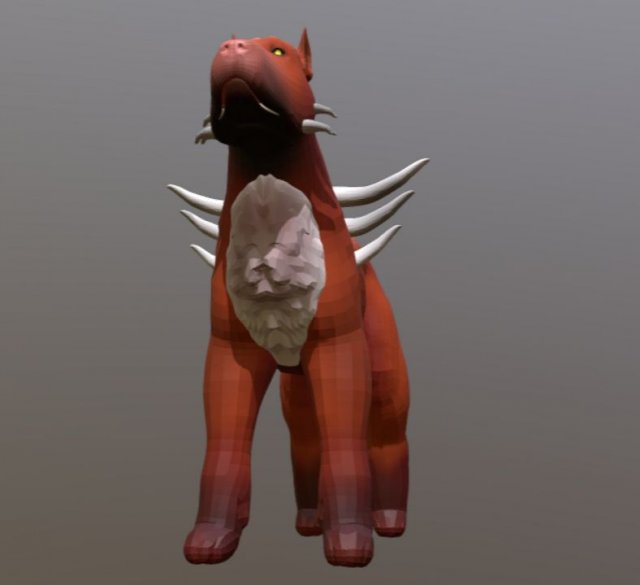 hell dog game dev 3D Модель .c4d .max .obj .3ds .fbx .stl .blend 