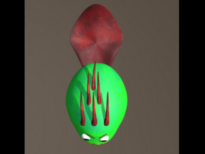 cute bean monster 3D-Modell