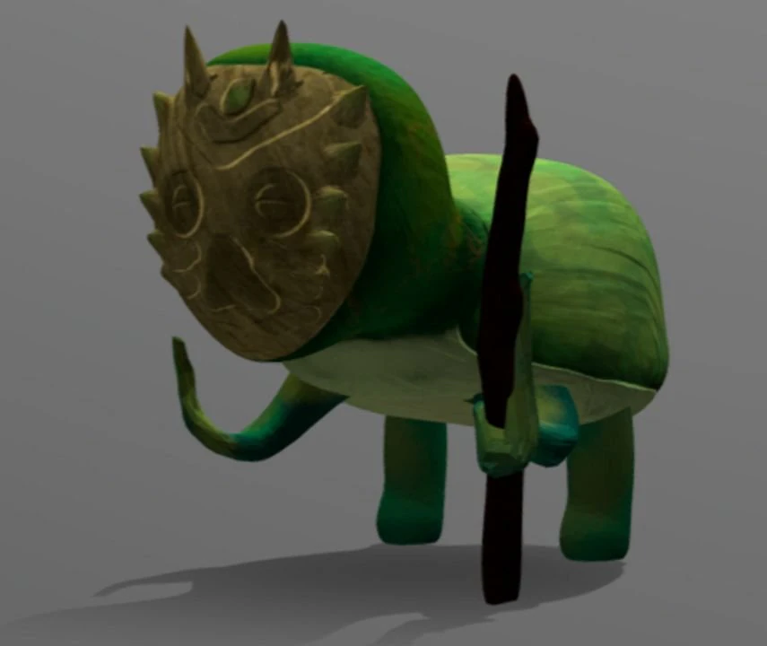 sage turtle fantasy 3D Model .c4d .max .obj .3ds .fbx .stl .blend 