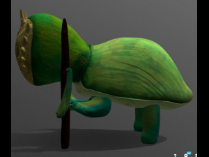 sage turtle fantasy 3D मॉडल