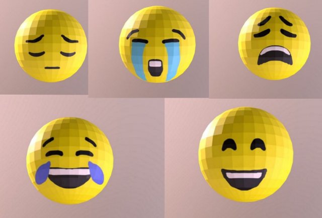 emoji pack 3D 모델 .c4d .max .obj .3ds .fbx .stl .blend 