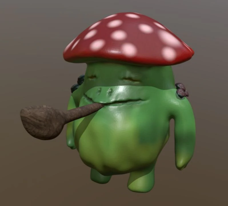 monster mushroom - hongo 3D Model .c4d .max .obj .3ds .fbx .stl .blend 