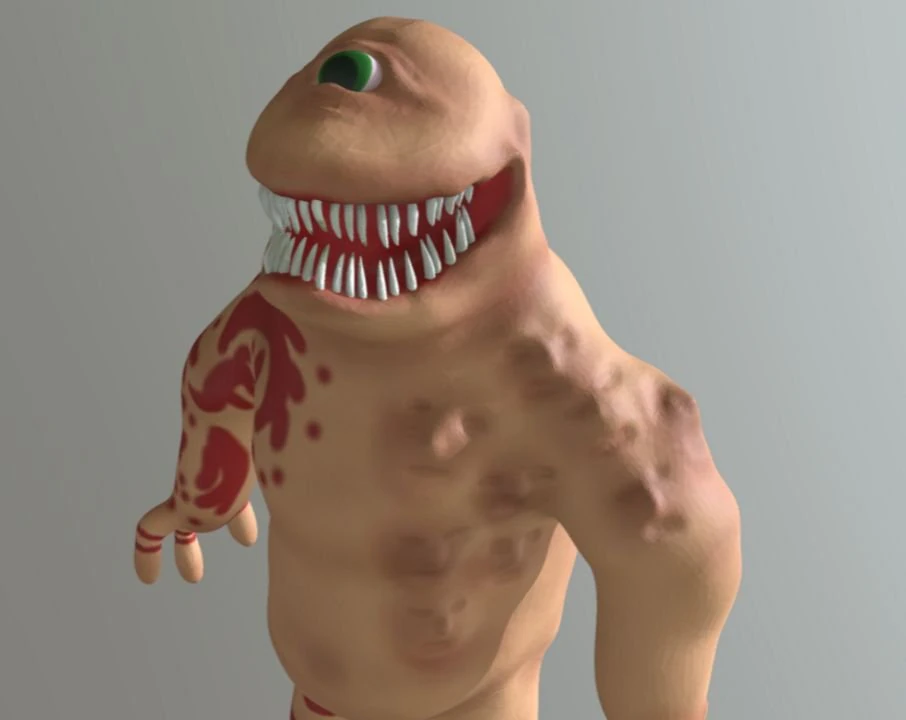 чудовисько циклоп 3D Модель .c4d .max .obj .3ds .fbx .stl .blend 