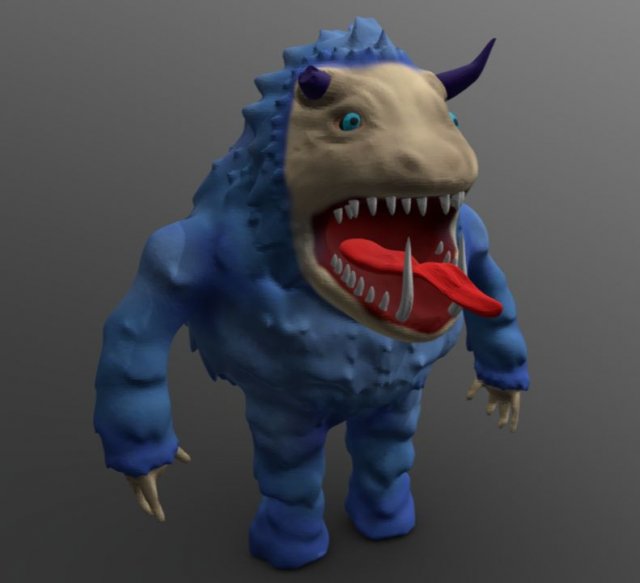 monster 3D मॉडल .c4d .max .obj .3ds .fbx .stl .blend 
