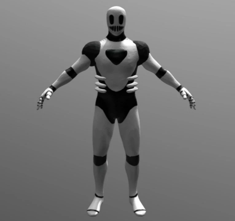 cyborg 3D Model .c4d .max .obj .3ds .fbx .stl .blend 