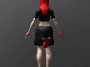 neko girl 3D Model