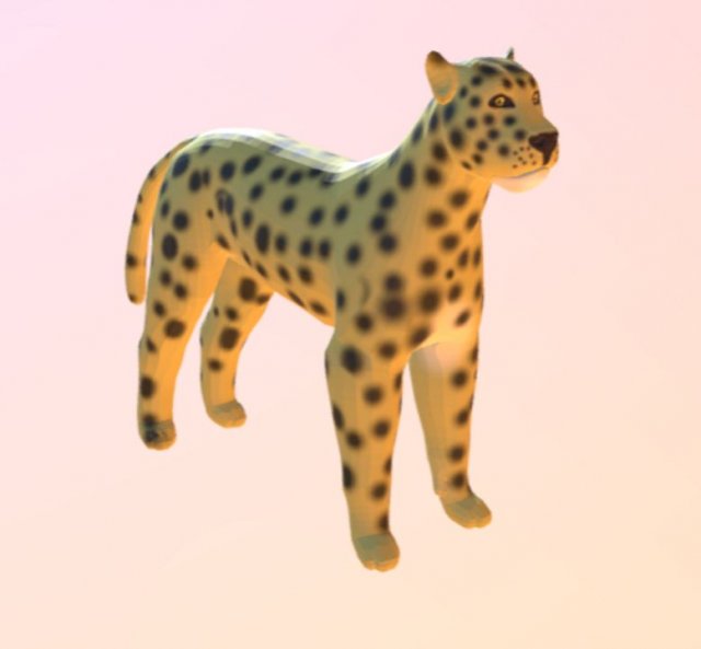 leopard - lion -pard 3D Модель .c4d .max .obj .3ds .fbx .stl .blend 