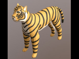 tiger type cartoon 3D Модель
