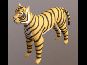 cartone animato di tipo tigre Modello 3D