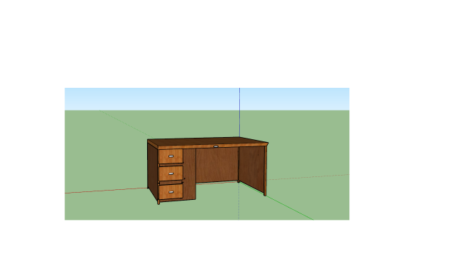 triangular desk 3D Model .c4d .max .obj .3ds .fbx .stl .blend 