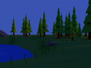 low-poly forest Modelo 3D