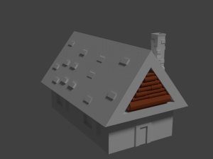 low-poly house Modelo 3D