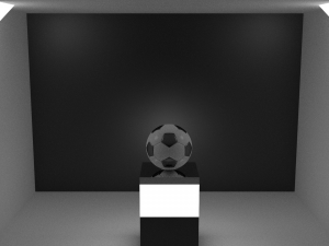 high-poly football ball 3D-Modell