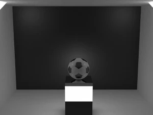 high-poly football ball 3D Model