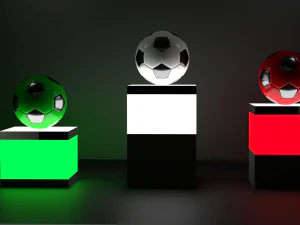 pallone da calcio ad alto numero di poligoni Modello 3D