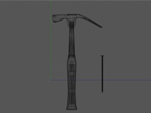 hammer nail 3D Модель