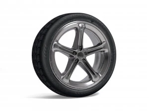 자동차 바퀴 3D 모델