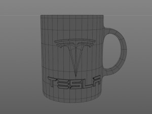 tesla cup Model 3D
