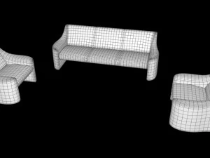 sof&aacute; v1 Modelo 3D