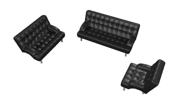 sofa v3 3D Model .c4d .max .obj .3ds .fbx .stl .blend 