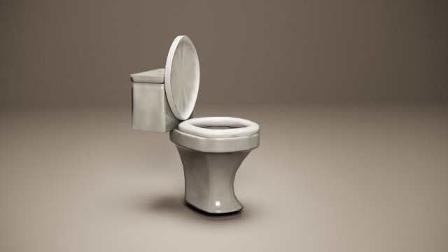 toilet 3D Model .c4d .max .obj .3ds .fbx .stl .blend 