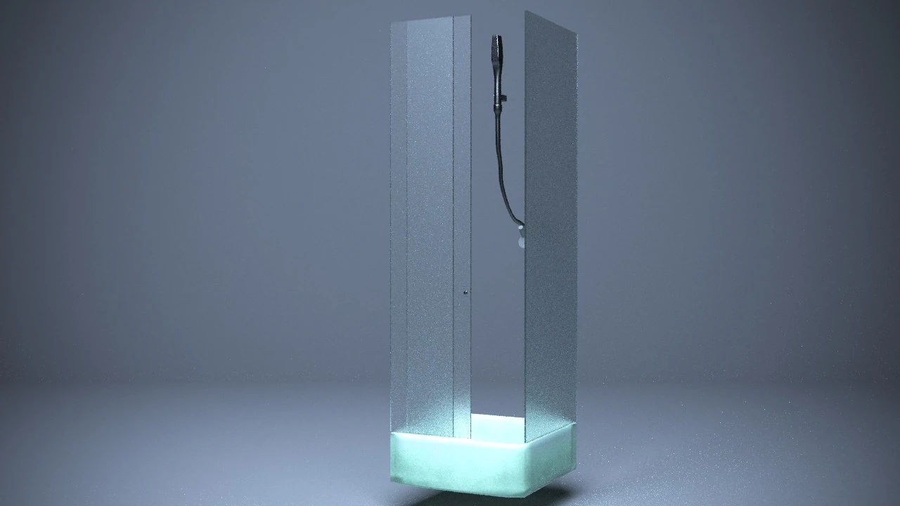 shower cabin 3D Model .c4d .max .obj .3ds .fbx .stl .blend 