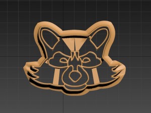 a raccoon dishes for baking 3D 프린트 모델