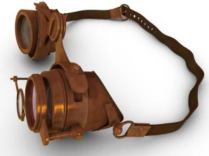 steampunk goggles 3D Model