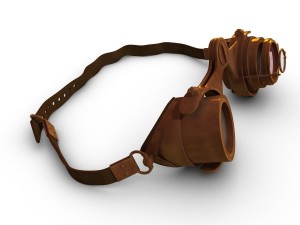 steampunk goggles Modelo 3D