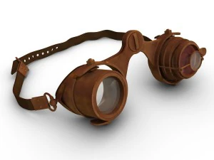 steampunk goggles 3D Model