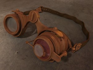 steampunk goggles Modelo 3D