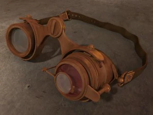steampunk goggles 3D Model