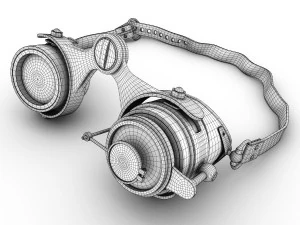 steampunk goggles 3D Model