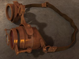 steampunk goggles Modelo 3D