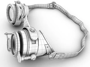 steampunk goggles 3D Model