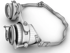 steampunk goggles 3D Model