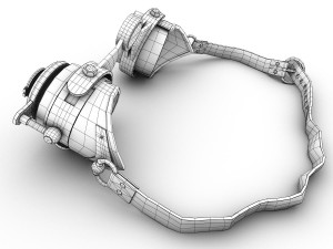 steampunk goggles Modelo 3D