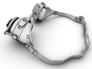 steampunk goggles 3D Model