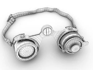 steampunk goggles 3D Model