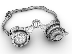 steampunk goggles Modelo 3D