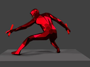 daredevil low poly 3D Print Model
