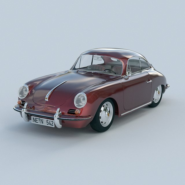 porsche 356c Modèle 3D .c4d .max .obj .3ds .fbx .stl .blend 