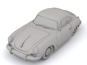 porsche 356c Modèle 3D