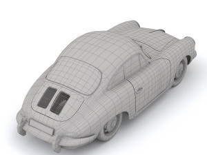 porsche 356c Modèle 3D