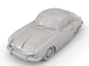 porsche 356c Modèle 3D