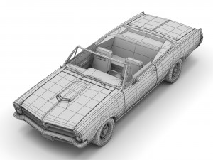 pontiac gto convertible 3D Model