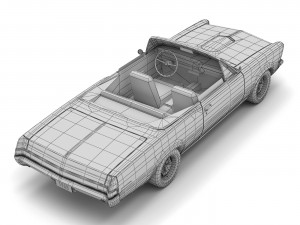 pontiac gto convertible 3D Model