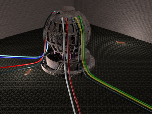 fusion reactor on the clear server to use as a power generator or as pumps inreato de fuso no clear 3D Model